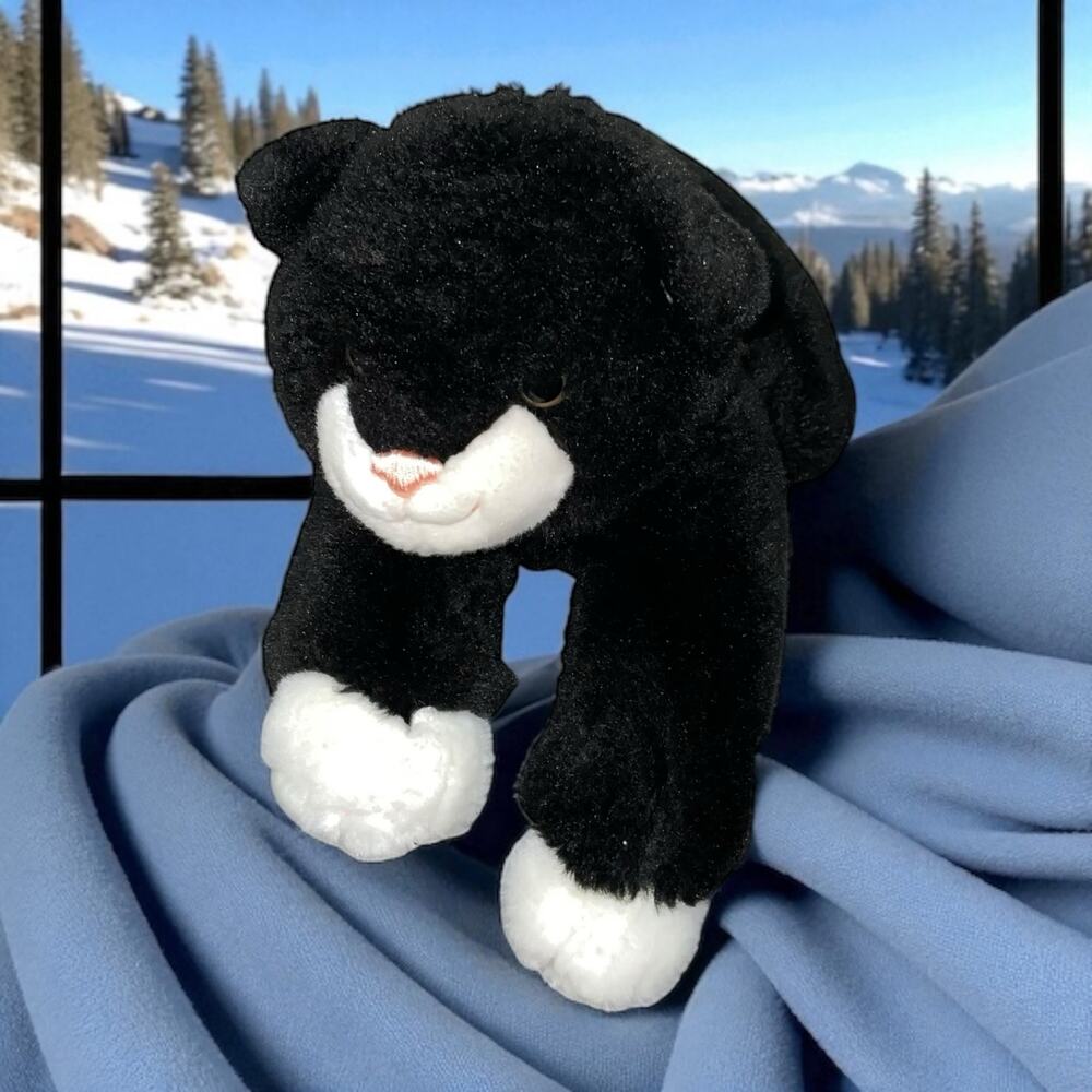 Gund Black Cat Kitten Scoopers Plush 11053 Nursery Decor Baby Shower Floppy 15"